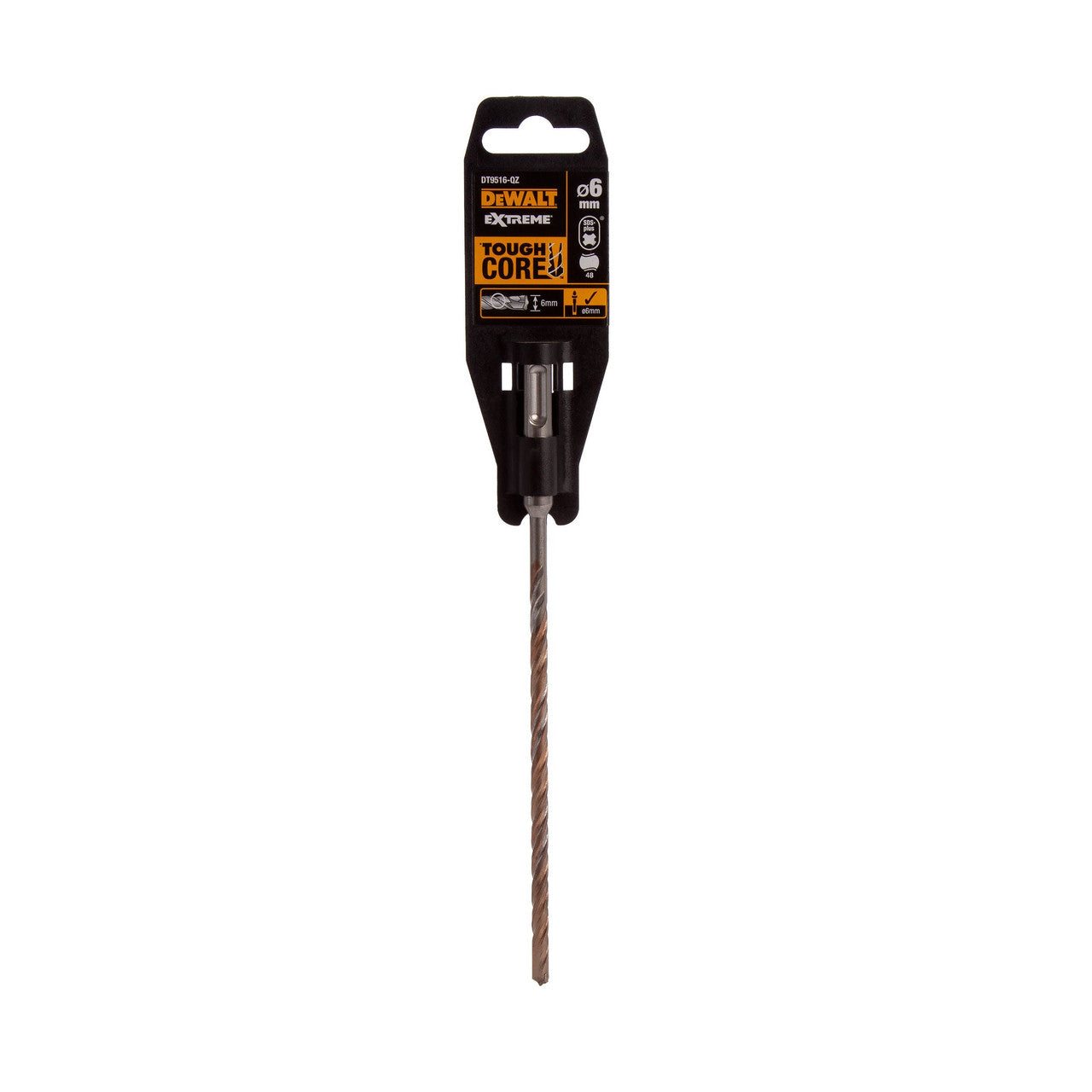 Dewalt SDS Plus Extreme 2 Drill Bit 6mm x 210mm Optimised Flute Design DT9516