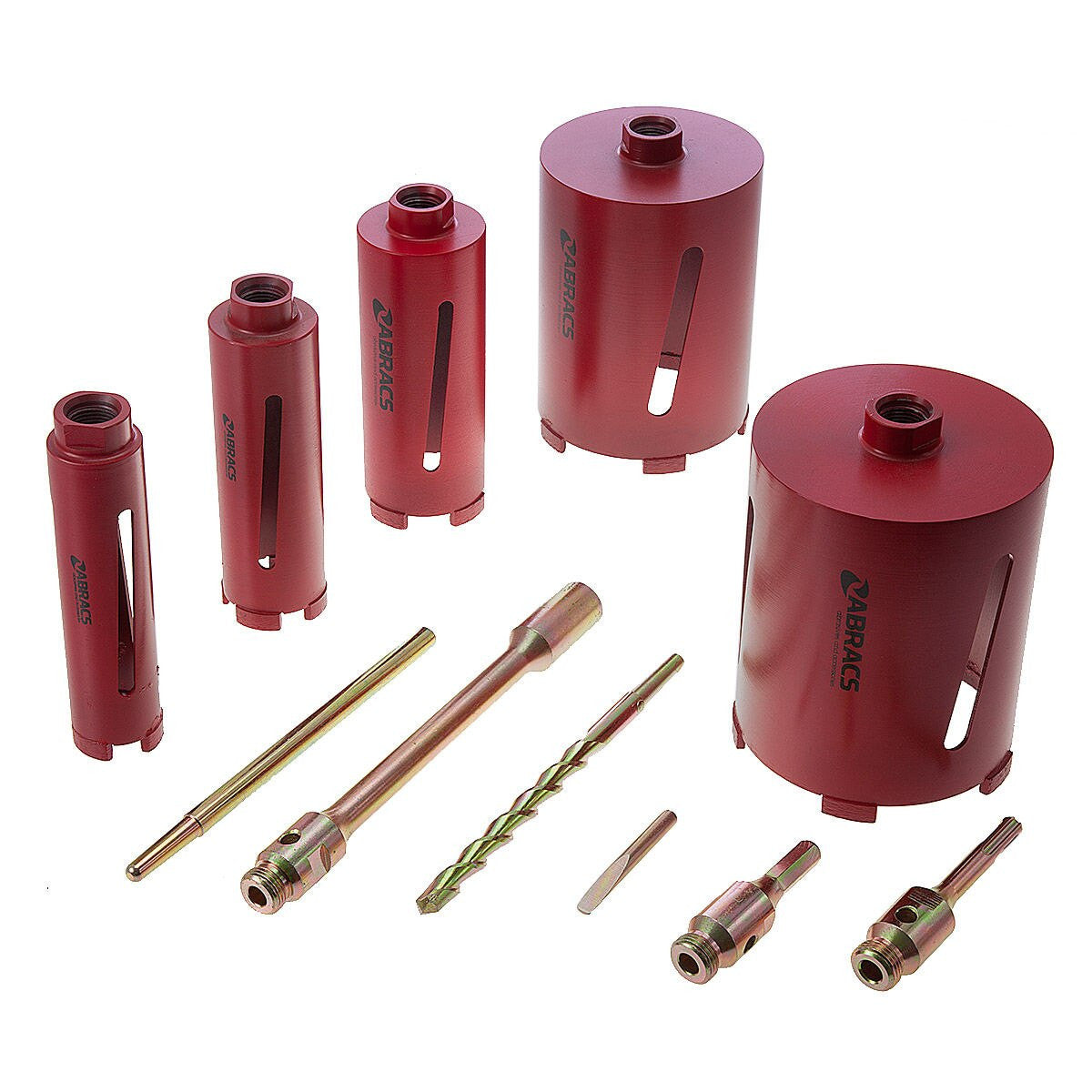 Abracs ABDCORESET5 Dry Diamond Core Set (5 Piece) 42, 52, 65, 117, 127mm
