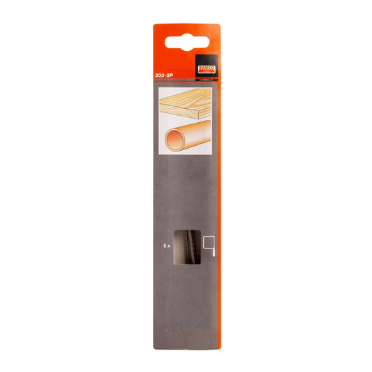 Bahco Coping Saw Blades To Fit 301 Pack 5 Length 160mm 12tpi 303-5P