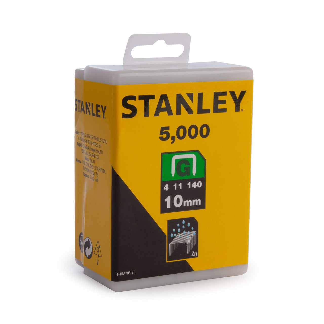 Stanley 10mm Heavy Duty Staples Pack Of 5000 Made With Zinc 1-TRA706-5T