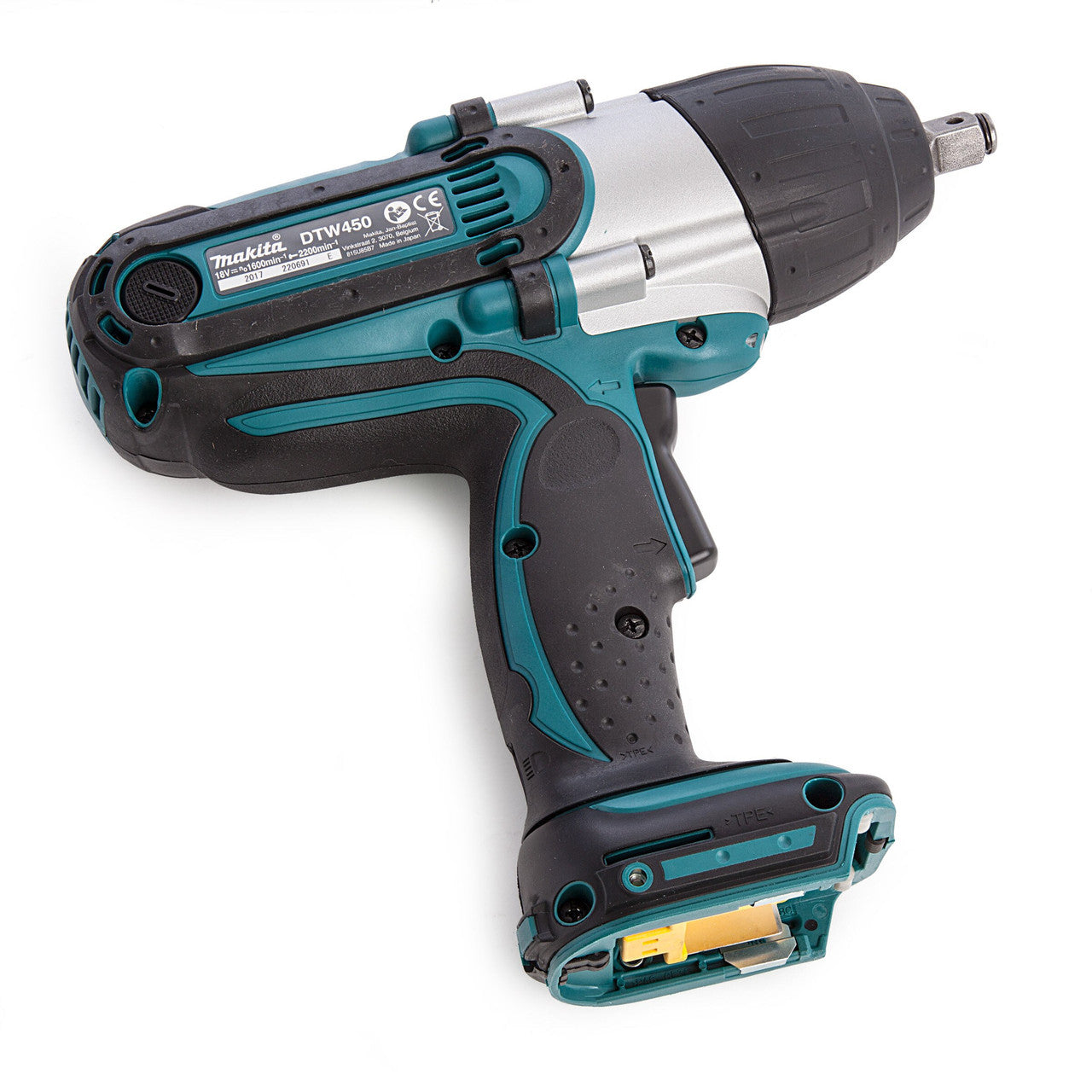 Makita 18V LXT 1/2"D Cordless Impact Wrench Body Only Torque 440Nm DTW450Z