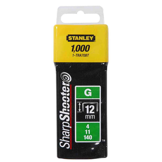 Stanley Heavy Duty Staples 12mm Pack of 1000 Universal Fit 1-TRA708T