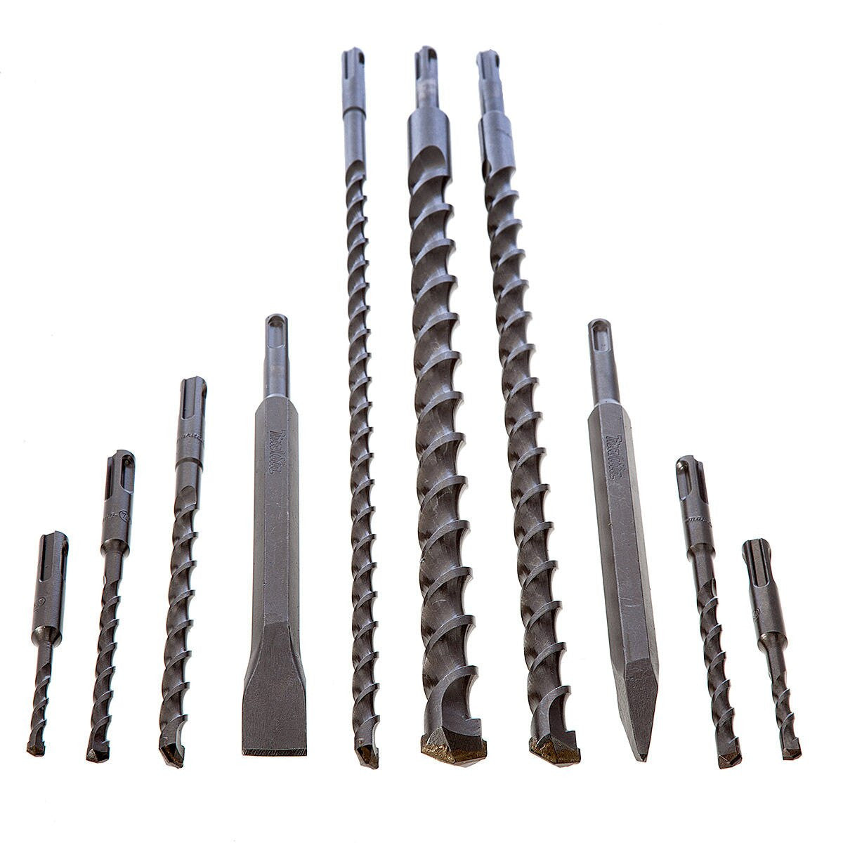 Makita SDS+ Drill and Chisel Set 10pc Aluminium Carry Case With Handle D-21191