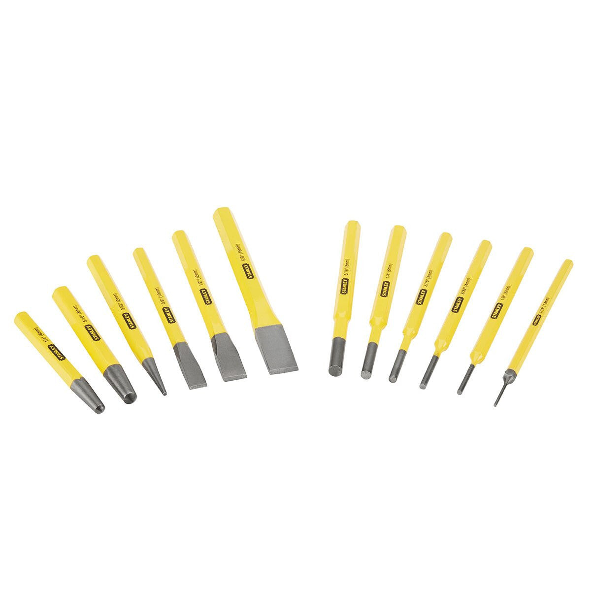 Stanley 4-18-299 12 Piece Punch & Chisel Set