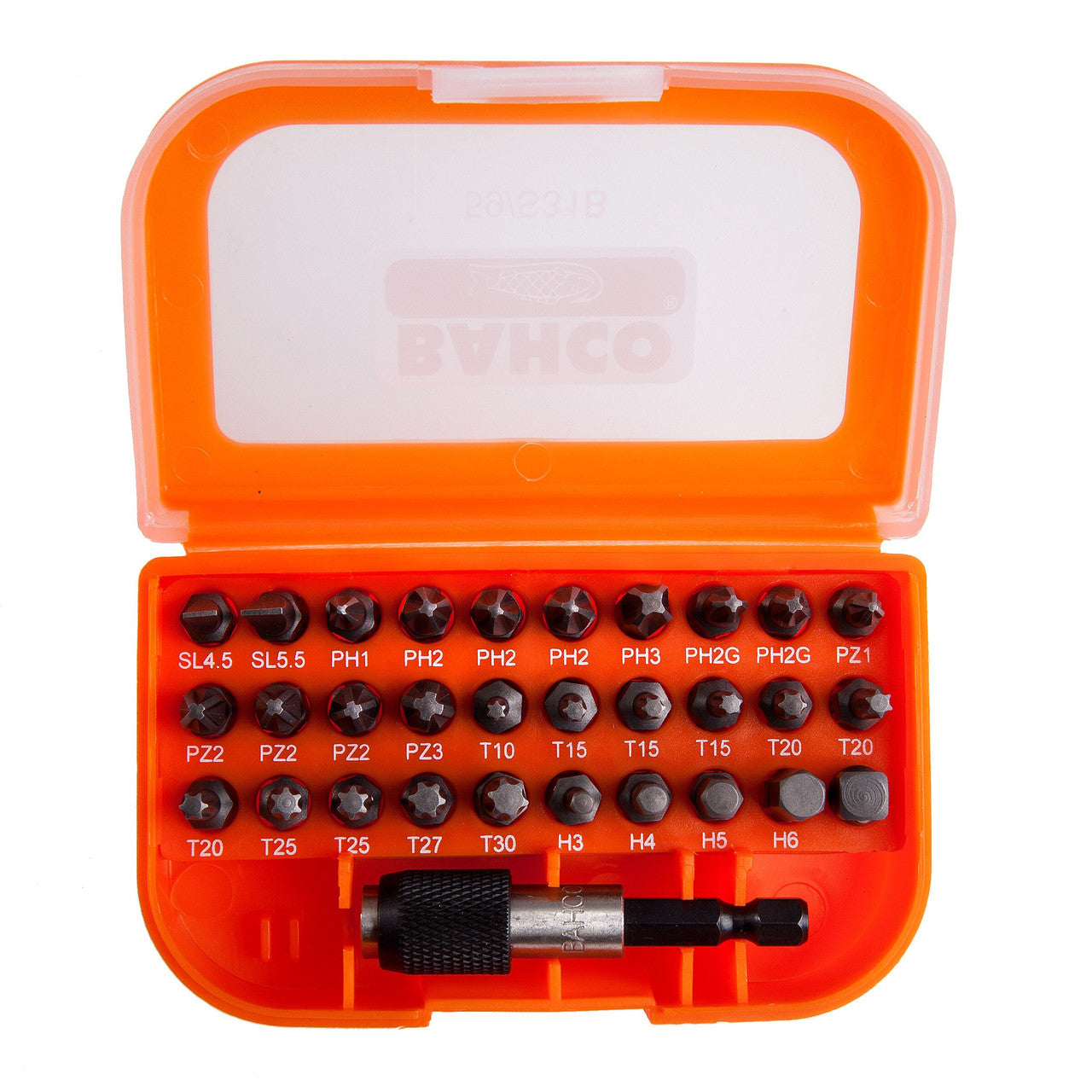 Bahco Piece Assorted Hex Drive Bit set With Holder Boxed 59/S31B 31