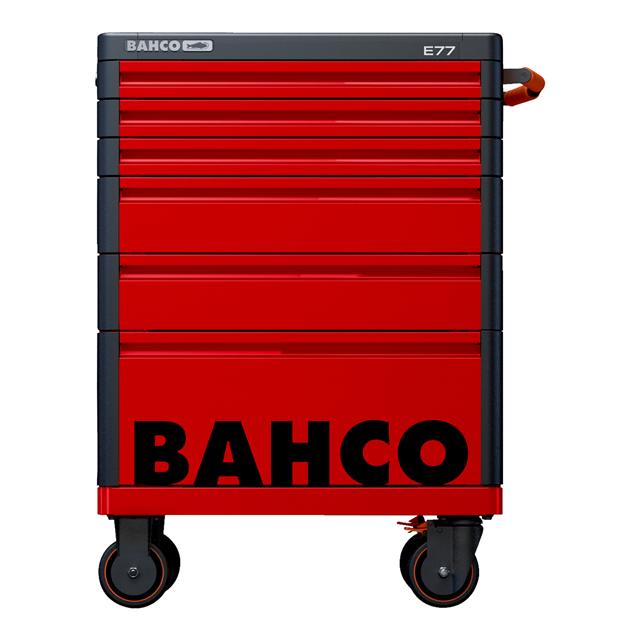 Bahco 26in E77 Premium Red 6 Drawer Tool Trolley Roll Cab Storage 1477K6RED