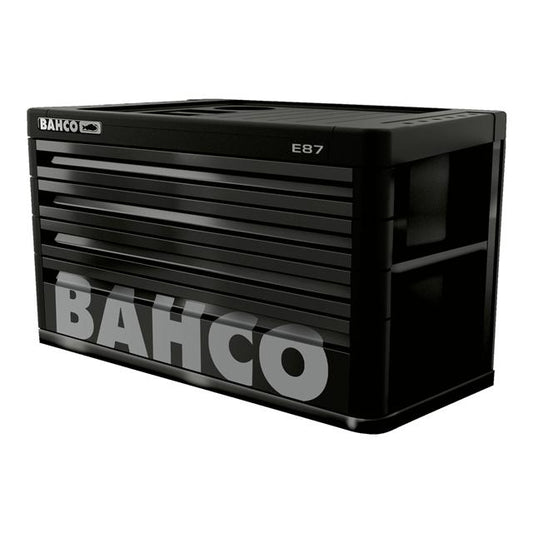 Bahco E87 Premium Black 26in 4 Drawer Top Tool Chest Lockable Storage 1487K4BLACK