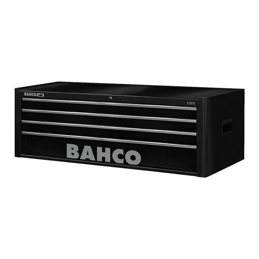 Bahco C85 40in 4 Drawer Black Top Tool Chest Lockable Storage Cabinet 1485KXL4BLACK