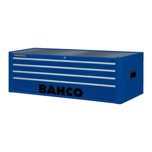 Bahco C85 40in 4 Drawer Blue Top Tool Chest Lockable Storage Cabinet 1485KXL4BLUE
