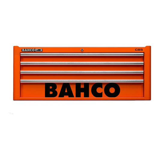 Bahco C85 40in 4 Drawer Top Tool Chest Lockable Storage Cabinet 1485KXL4ORANGE