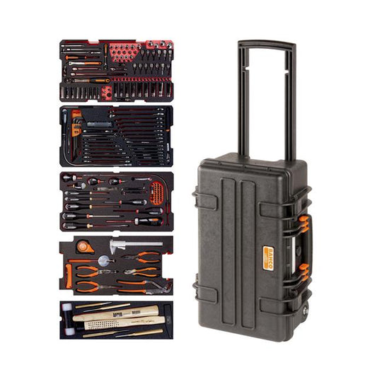 Bahco 194pc Heavy Duty Rigid Case General Purpose Pro Tool Kit 4750RCHDW01FF3