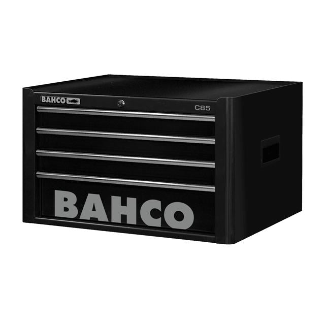 Bahco 4 Drawer Black Top Tool Chest Storage Cabinet 26" C85 Classic 1485K4BLACK