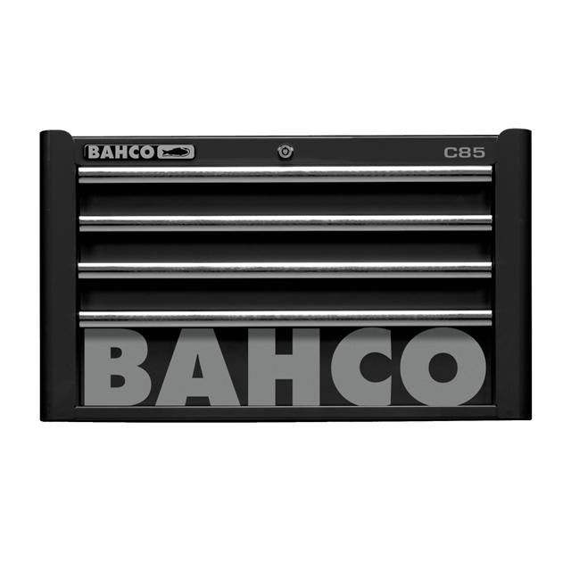 Bahco 4 Drawer Black Top Tool Chest Storage Cabinet 26" C85 Classic 1485K4BLACK