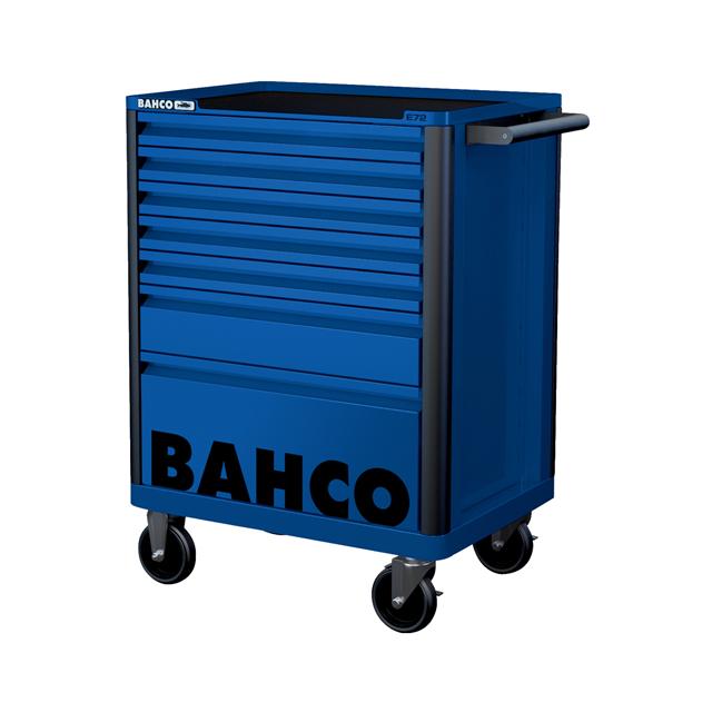 Bahco 7 Drawer Blue Tool Box Trolley Workshop Roller Cabinet 26" E72 Storage Hub 1472K7BLUE