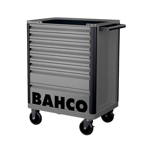 Bahco 8 Drawer Grey Tool Box Trolley Workshop Roller Cabinet 26" E72 Storage Hub 1472K8GREY