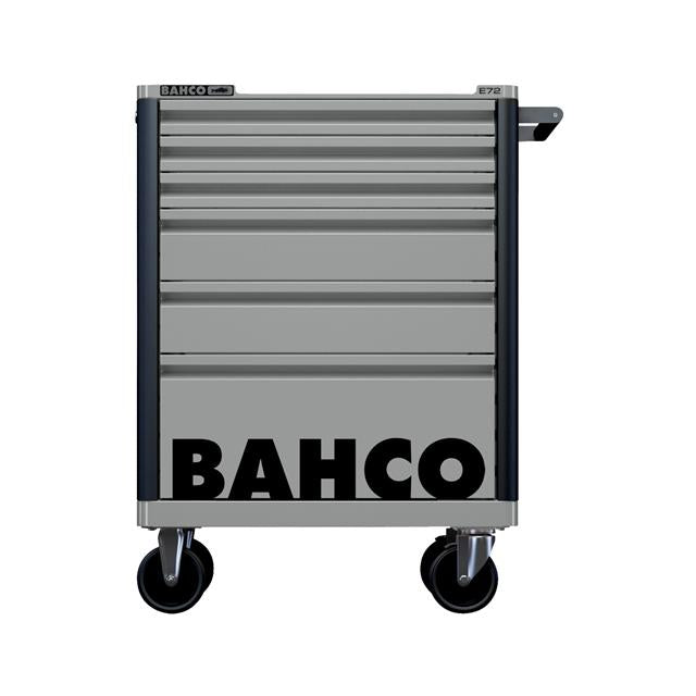 Bahco 6 Drawer Grey Tool Box Trolley Workshop Roller Cabinet 26" E72 Storage Hub 1472K6GREY