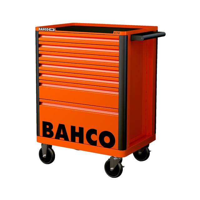 Bahco 7 Drawer Red Tool Box Trolley Workshop Roller Cabinet 26" E72 Storage Hub 1472K7