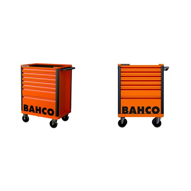 Bahco 7 Drawer Red Tool Box Trolley Workshop Roller Cabinet 26" E72 Storage Hub 1472K7