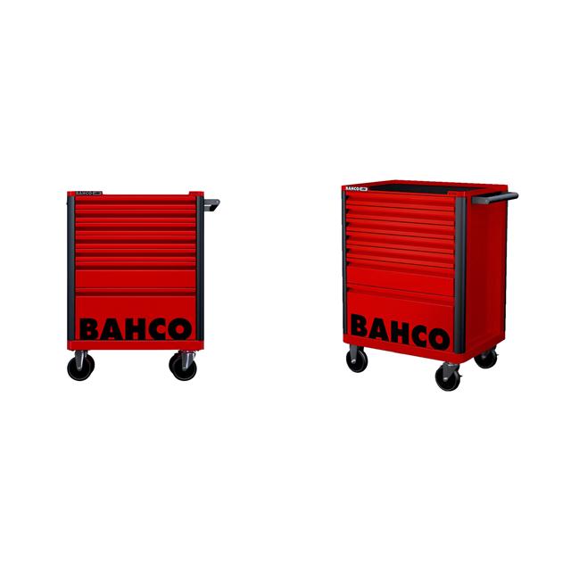 Bahco 7 Drawer Red Tool Box Trolley Workshop Roller Cabinet 26" E72 Storage Hub 1472K7RED
