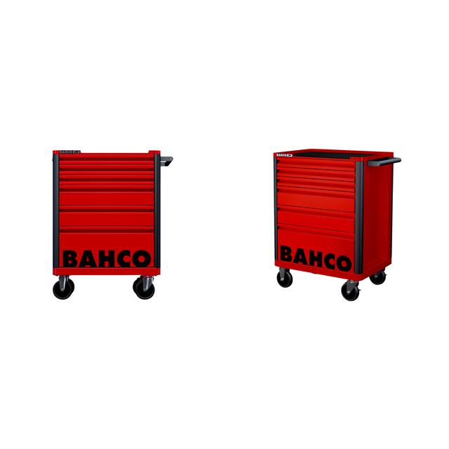 Bahco 6 Drawer Red Tool Box Trolley Workshop Roller Cabinet 26" E72 Storage Hub 1472K6RED