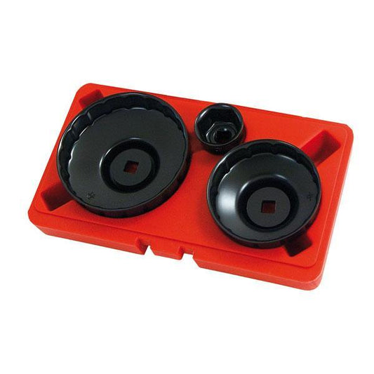 Oil Filter Wrench Set for Renault Cup Type 3pc 3/8"D Neilsen CT3448