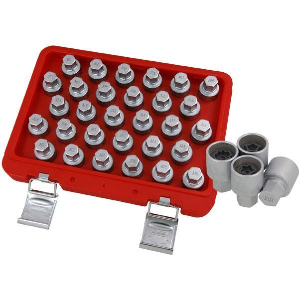 Locking Wheel Nut Key Set for Mercedes Benz 30pc Neilsen CT4536