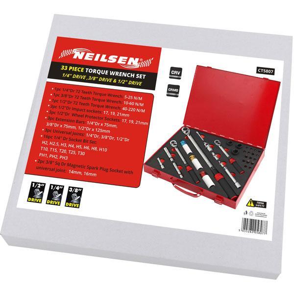 Torque Wrench Set 33pcs Neilsen CT5807