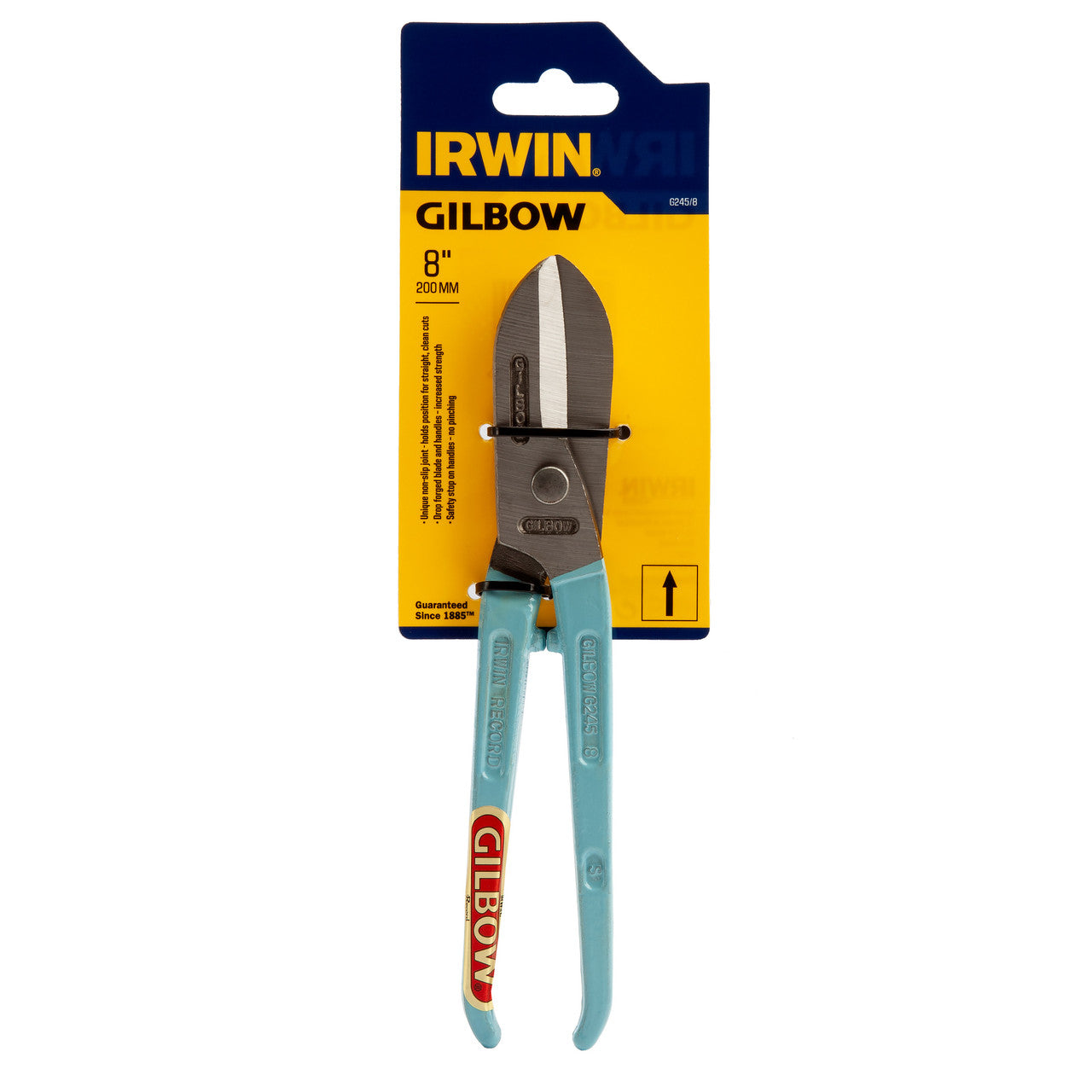 Irwin G245/8 Gilbow General Purpose Straight Tin Snips 8 Inch / 200mm