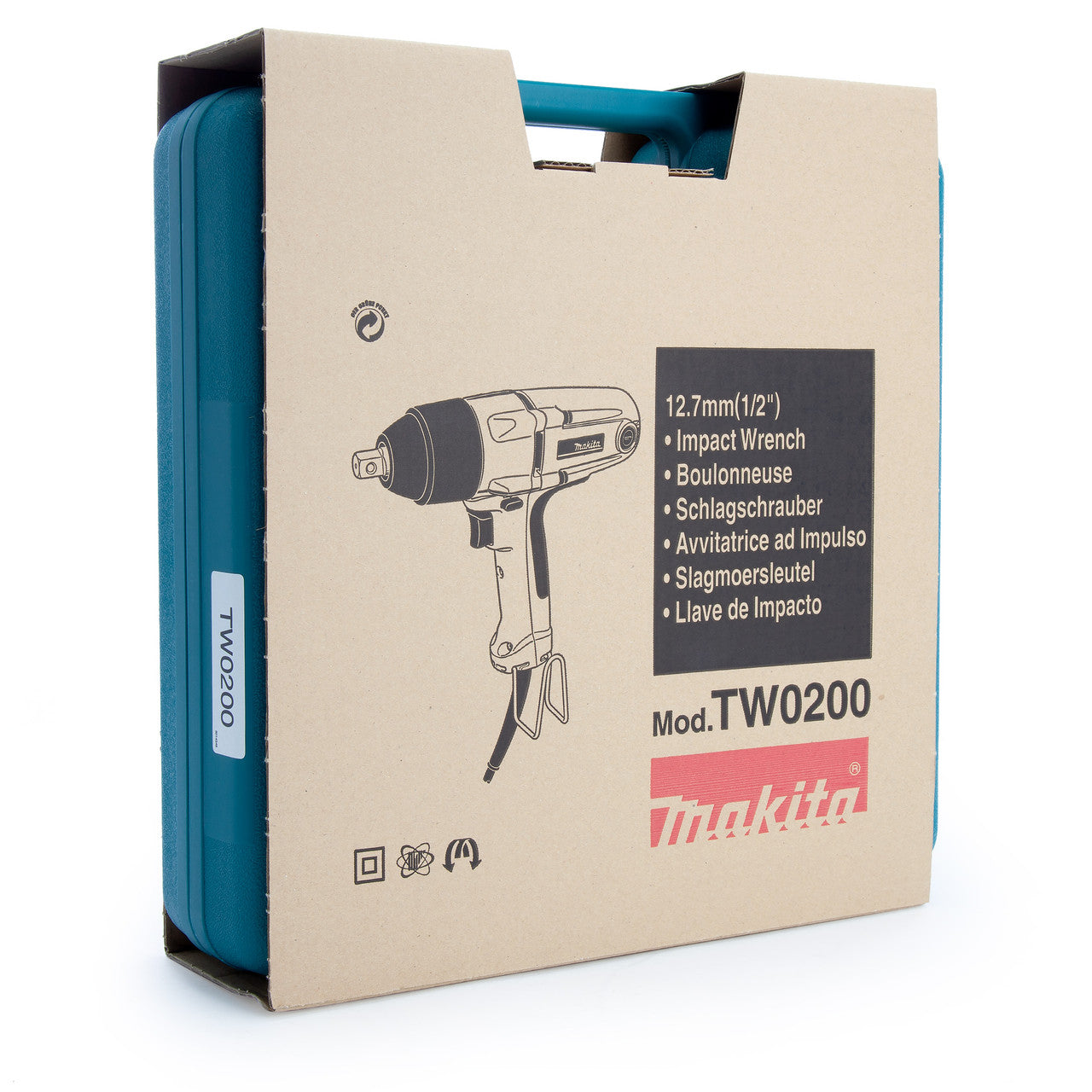 Makita 1/2"D Impact Wrench 110V 380w Torque 200Nm Inc Carry Case TW0200