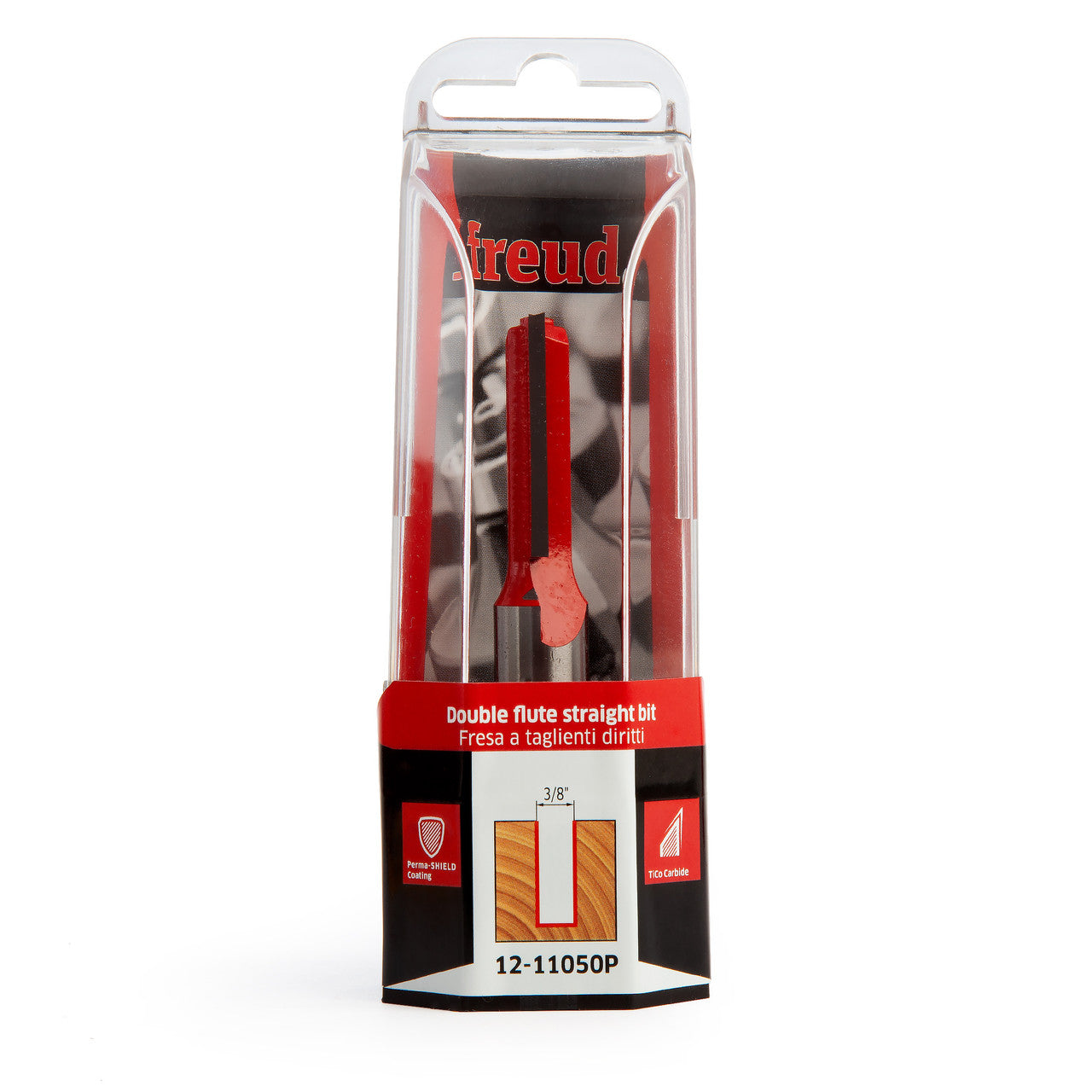 Freud 1/2" Shank Double Flute Straight Router Bit 9.5 x 31.8mm FRE-F03FR01529