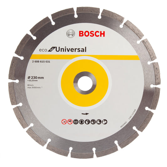 Bosch Eco Universal Angle Grinder Diamond Cutting Disc 230mm 2608615031