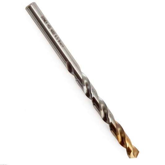 Dormer HSS TiN Coated Tip Jobber Drill Bits 6.5mm Box Of 10 A002