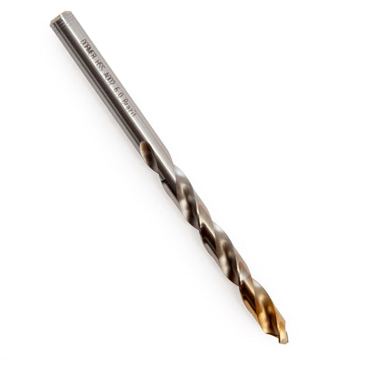 Dormer HSS TiN Coated Tip Jobber Drill Bits 6mm Box Of 10 A002