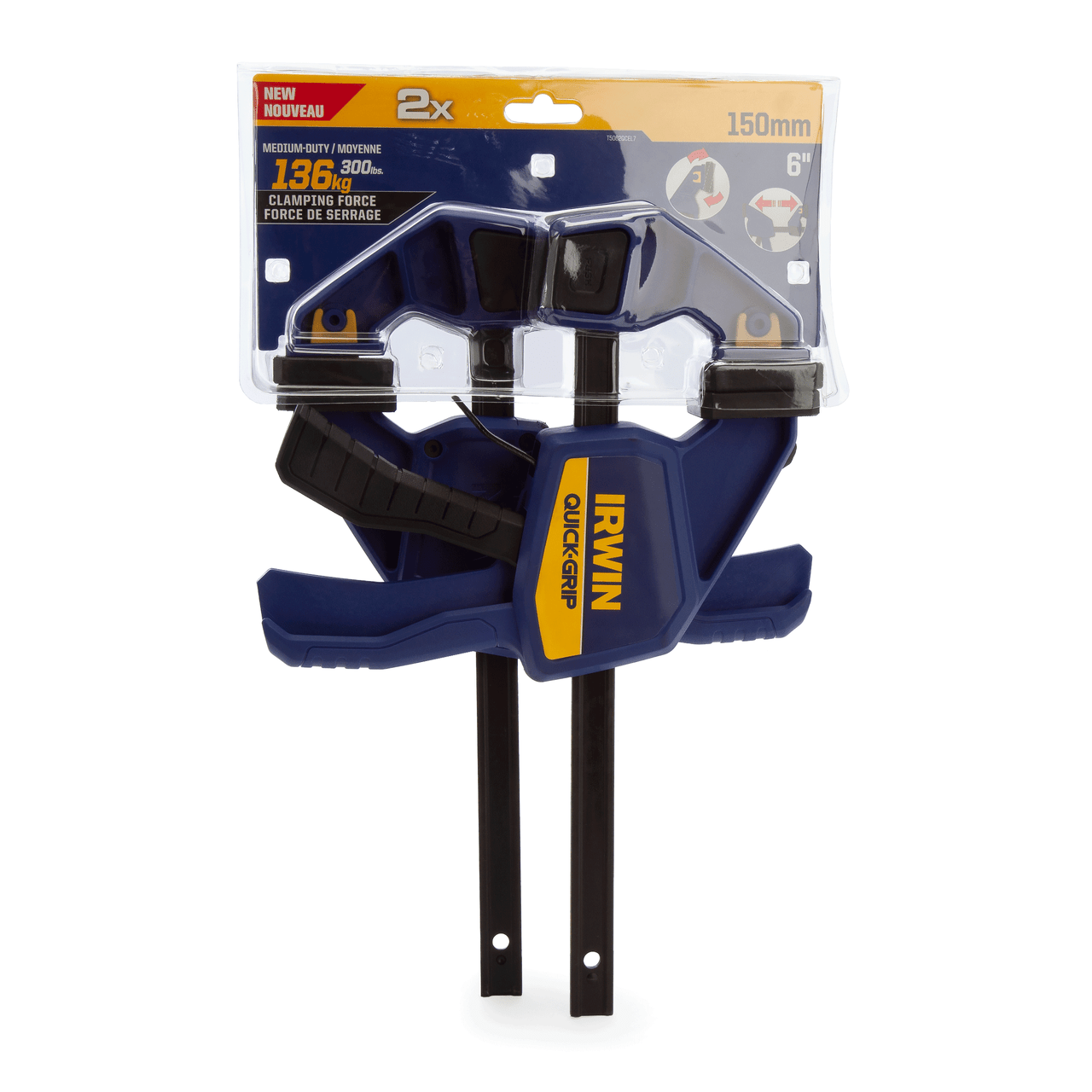 Irwin Quick-Grip Quick Change Bar Clamp 6in 150mm Twin Pack T5062QCEL7