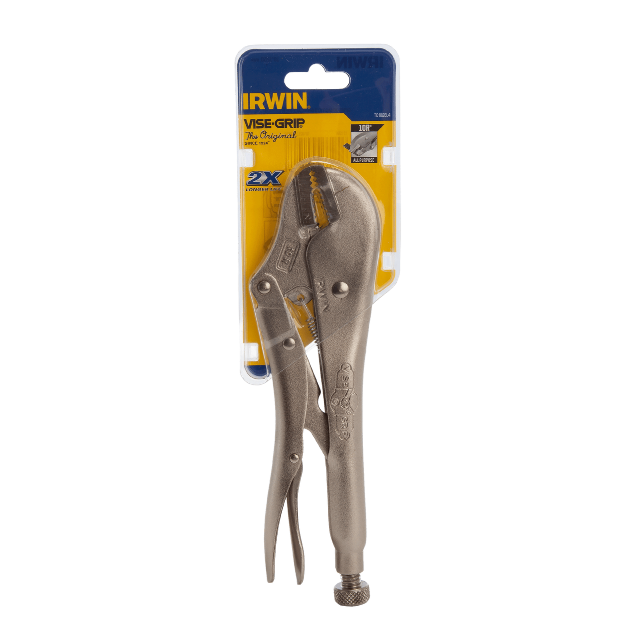 Irwin Vise Grip Straight Jaw Locking Pliers 10" 250mm 3X More Grip T0102EL4