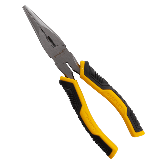 Stanley Control Grip Long Nose Pliers 200mm With Side cutter STHT0-74364