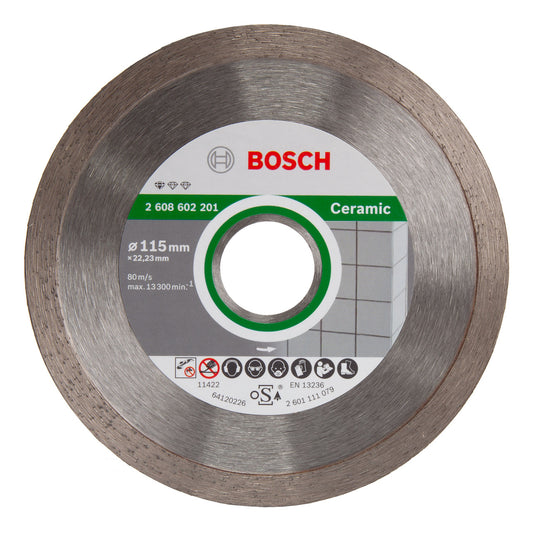 Bosch Standard For Ceramic Diamond Cutting Disc 115mm 2608602201