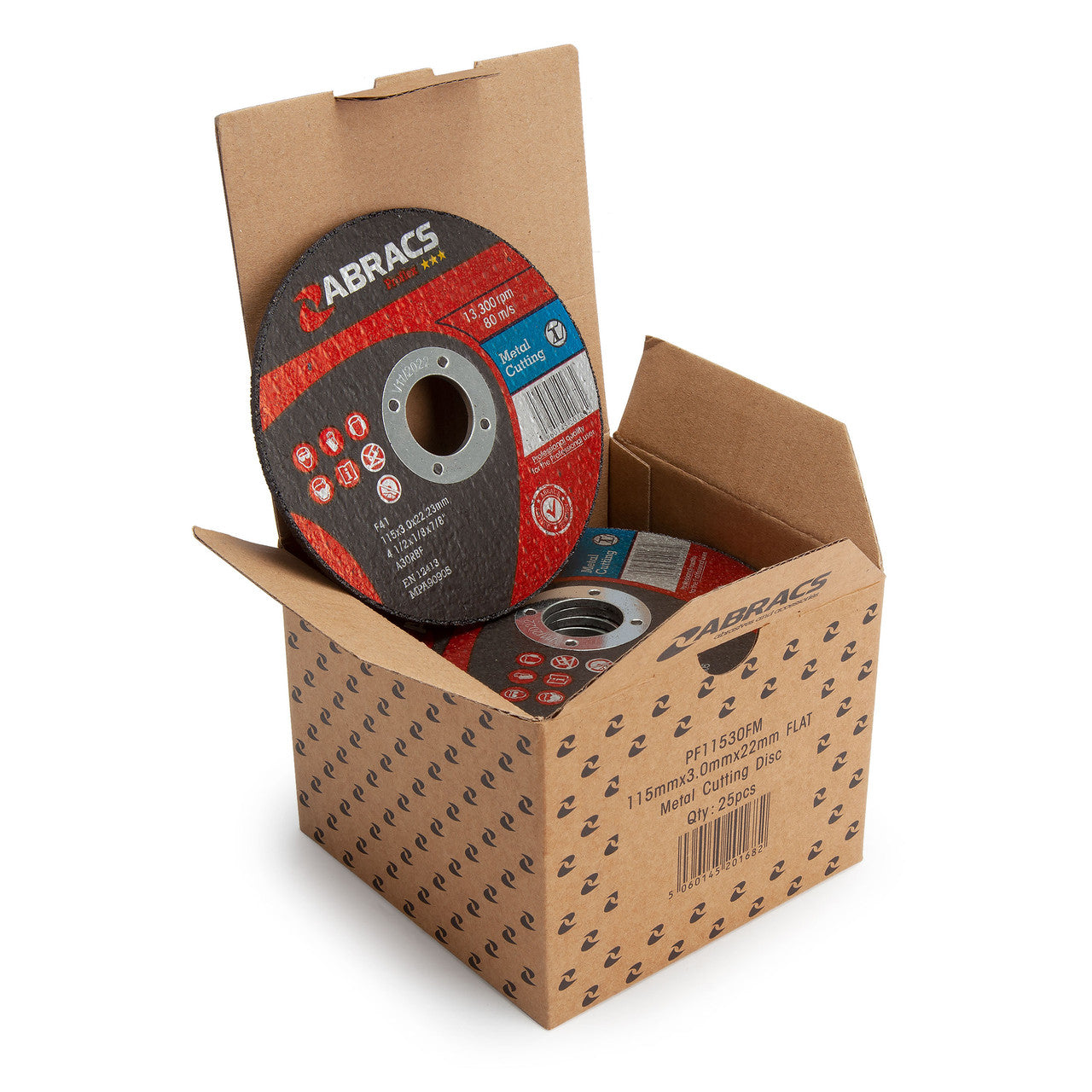 Abracs Proflex Flat Metal Cutting Discs 115mm x 3mm 25 Pack ABRA-PF11530FM-25