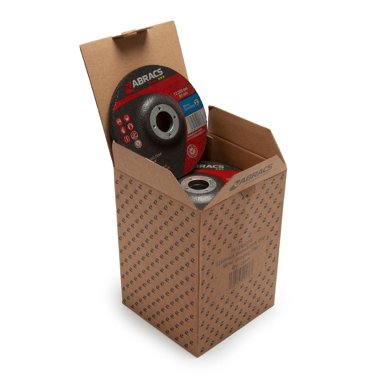 Abracs Proflex Metal Grinding Discs DPC Centre 125mm x 6mm 25 Pack PF12560DM-25