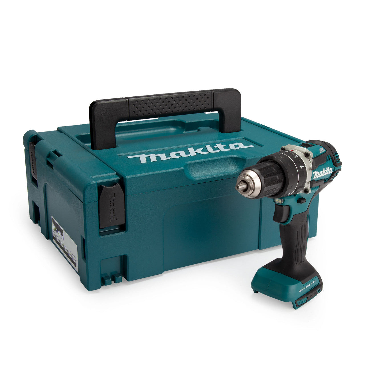 Makita 18V LXT Brushless Combi Drill Body Only in MakPac Case DHP484ZJ