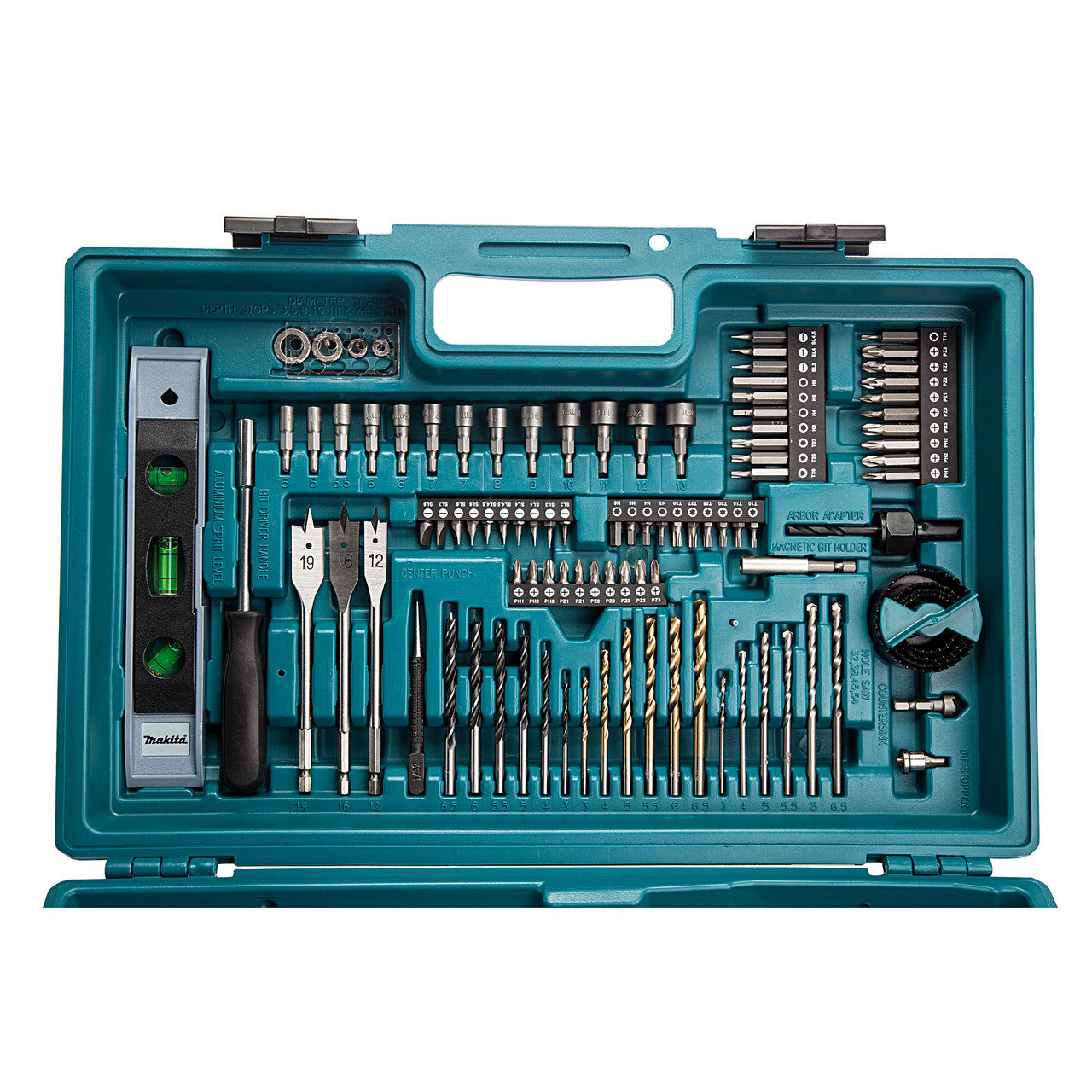 Makita DHP484STX5 18V LXT Combi Drill with 101 Piece Accessory Set (1 x 5.0Ah Battery)