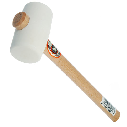 Thor White Rubber Mallet 54mm 375g Length 320mm Wood Handle 61-952W