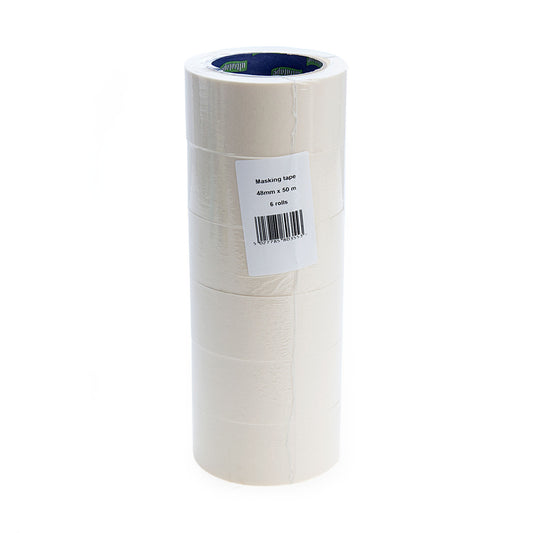 Ultratape General Purpose Masking Tape 48mm x 50m 6 Pack Instant grab MT554850UL