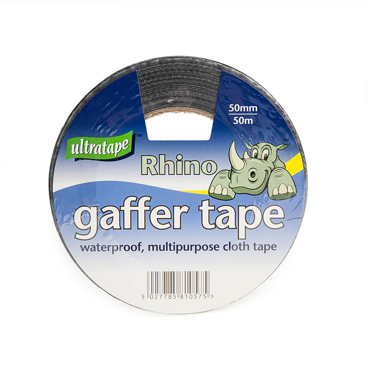 Ultratape Rhino Gaffer Tape Black 50mm x 50m Strong & Waterproof RH0043-50-BLK