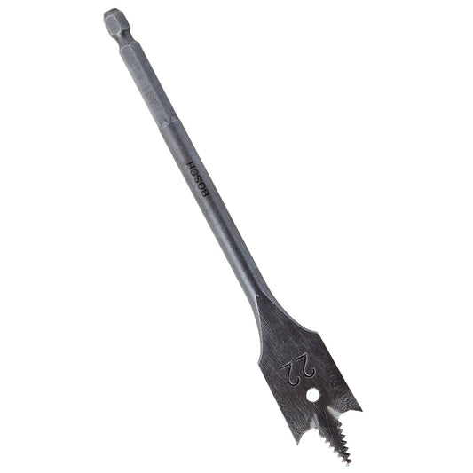 Bosch SelfCut Flat Drill Bit Hex Shank 22 x 152mm 2Wood & Plasterboard 608587578