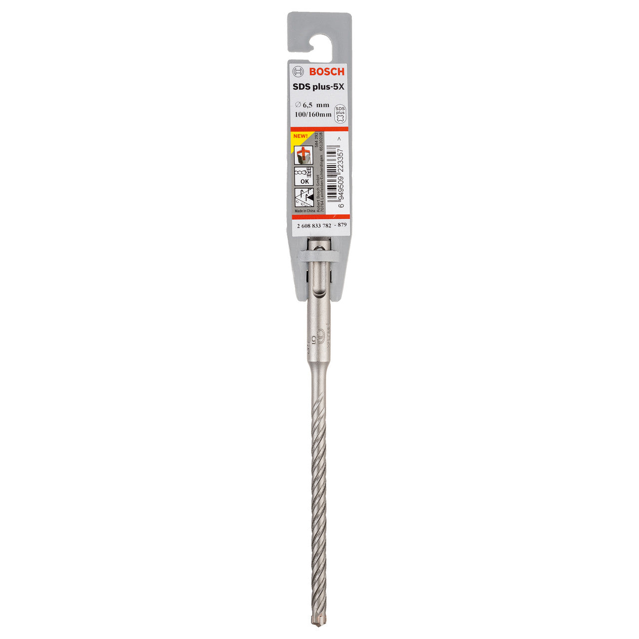 Bosch 2608833782 SDS+ 5X Masonry Drill Bit 6.5 × 100 × 160mm