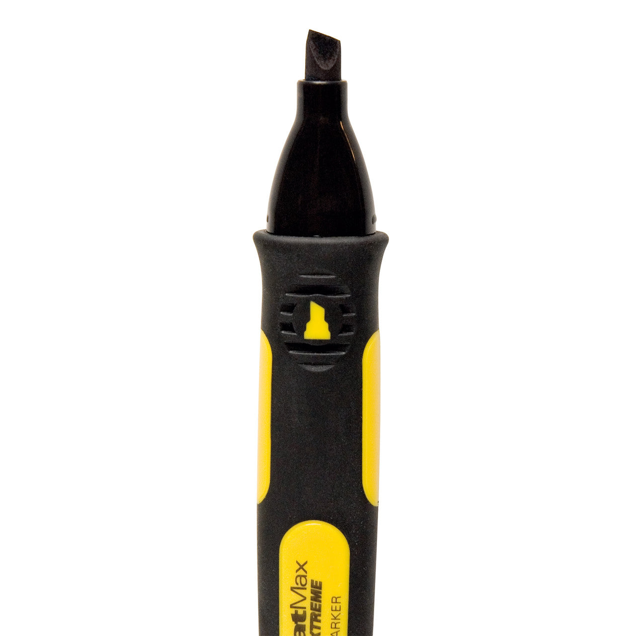 Stanley 0-47-314 FatMax Chisel Tip Black Marker Pens (Pack of 2)
