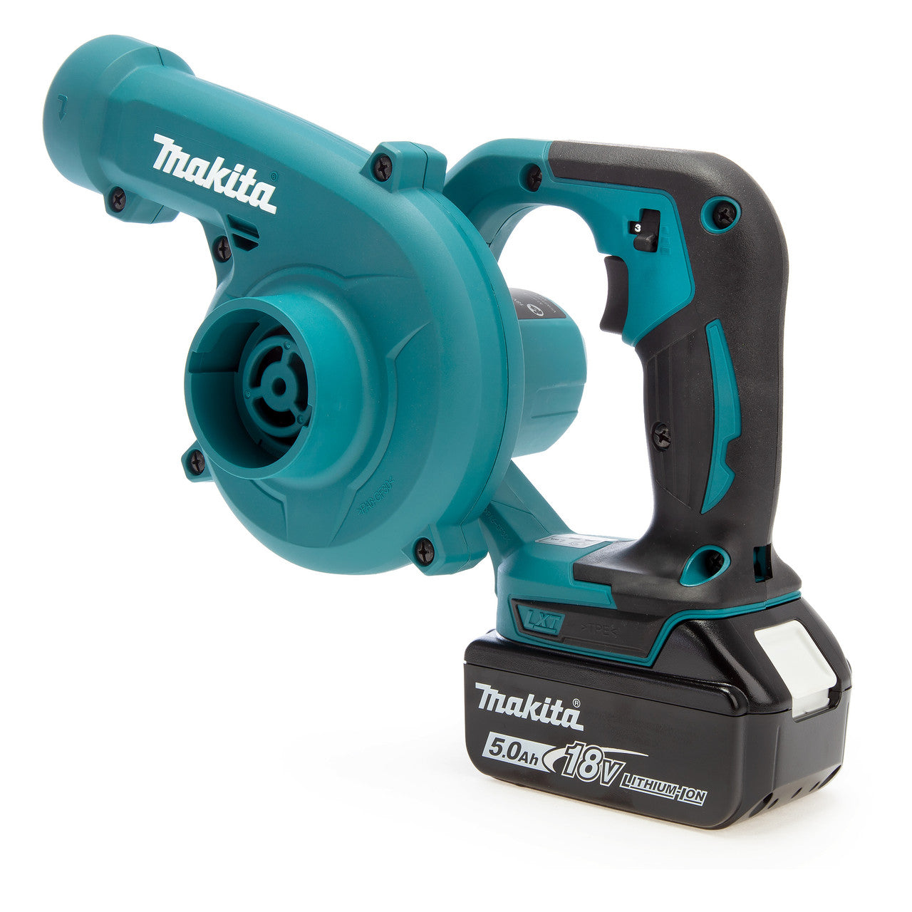 Makita 18V LXT Blower Vacuum 1x 5.0Ah Battery Variable Speed 3 Settings DUB185RT