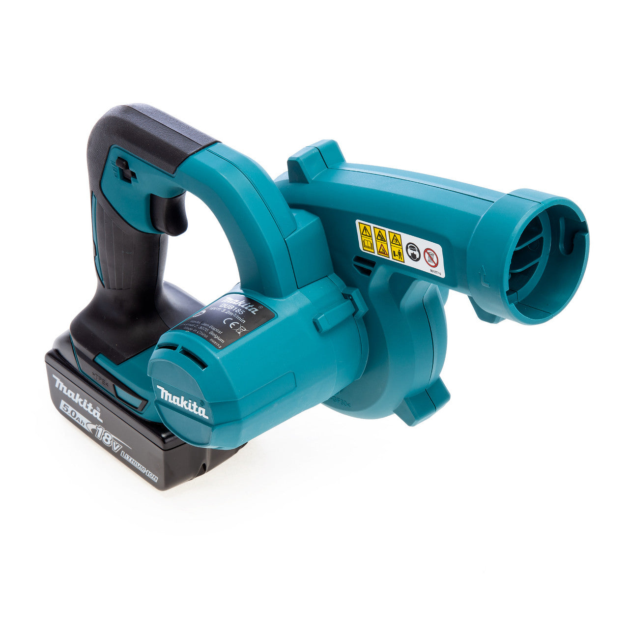 Makita 18V LXT Blower Vacuum 1x 5.0Ah Battery Variable Speed 3 Settings DUB185RT