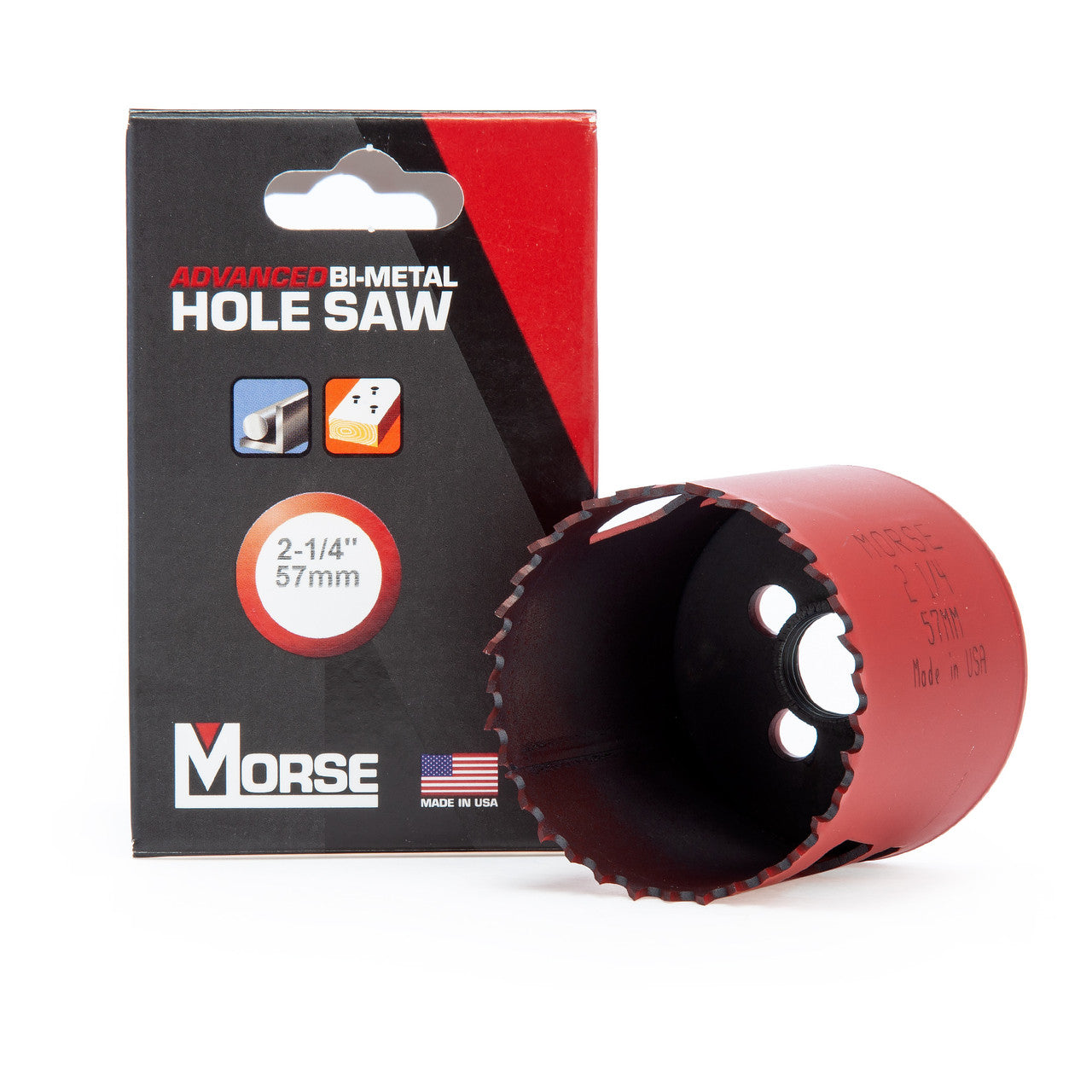 Morse Advanced Bi-Metal Hole Saw 2. 1/4in - 57mm Diameter 8% Cobalt MHS36